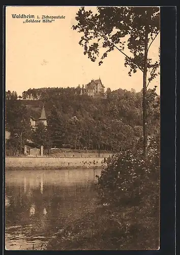 AK Waldheim / Sachsen, Gasthaus Goldene Höhe