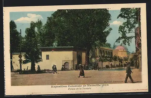 AK Marseille, Exposition coloniale 1922, Palais de la Tunisie