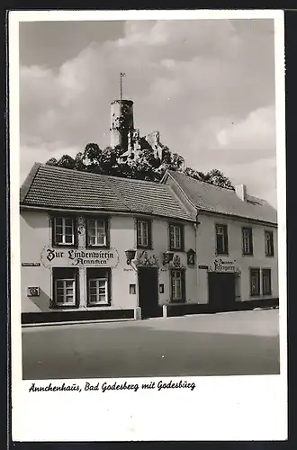 AK Bad Godesberg, Ännchenhaus mit Godesburg