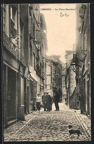 AK Limoges, Rue de l`Arbre peint, Vieux quartier en démolitions