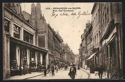 AK Besancon-les-Bains, Rue des Granges