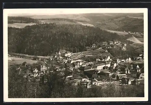 AK Oberschlema, im sächs. Erzgeb., Blick vom Radiumsteig