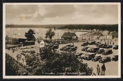 AK Neustädtel / Erzgeb., Strandbad Filzteich