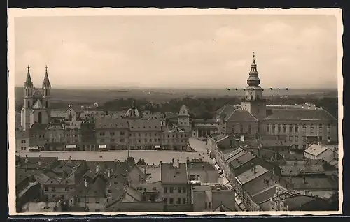 AK Kremsier, Platz und Gebäude des Ortskerns