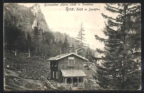 AK Gamsecker Hütte, Berghütte an der Rax