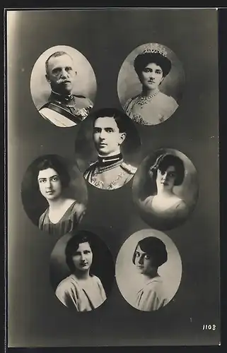 AK Königshaus von Italien, Portraits der königlichen Familie