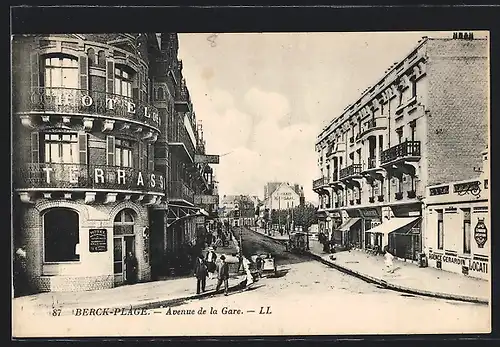 AK Berck-Plage, Avenue de la Gare
