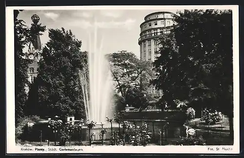 AK Kraków, Städtische Gartenanlagen