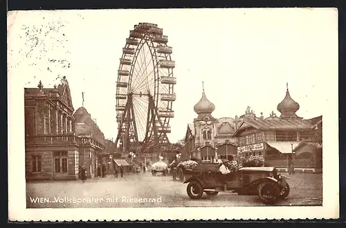 AK Wien, Wiener Prater mit Riesenrad