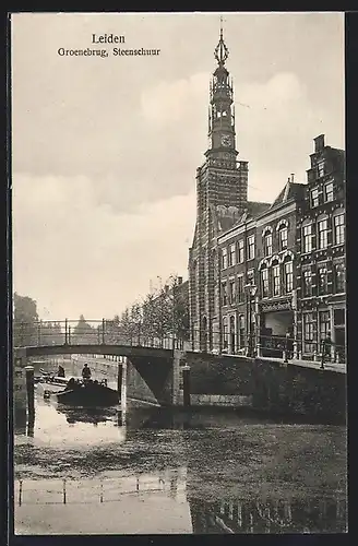 AK Leiden, Groenebrug, Steenschuur