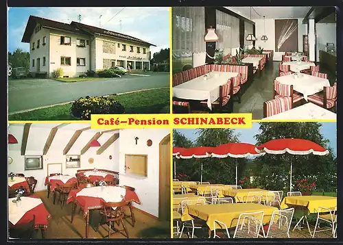 AK Spiegelau /Bayer. Wald, Pension Terrassencafé Max Schinabeck oHG, Palmbergstrasse 19