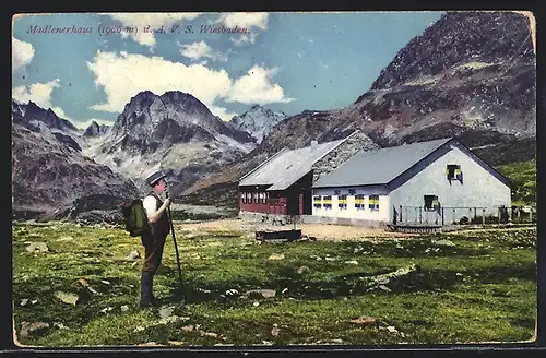 AK Berghütte Madlenerhaus der A. V. S. Wiesbaden