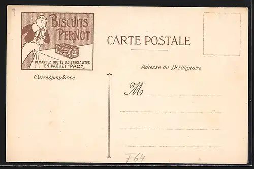 Künstler-AK sign. Luigi Loir: Biarritz, Les Plages de France, Biscuits Pernot