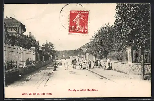 AK Bondy, Allée Ruhlière