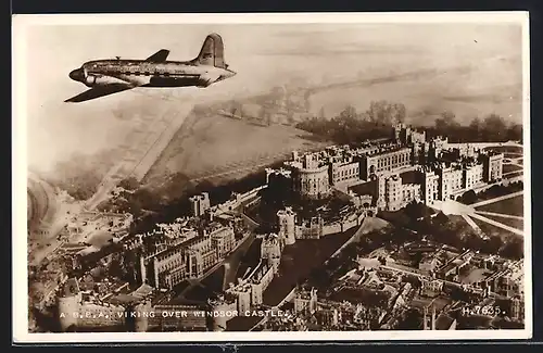 AK Windsor, A B. E. A. Viking over Windsor Castle