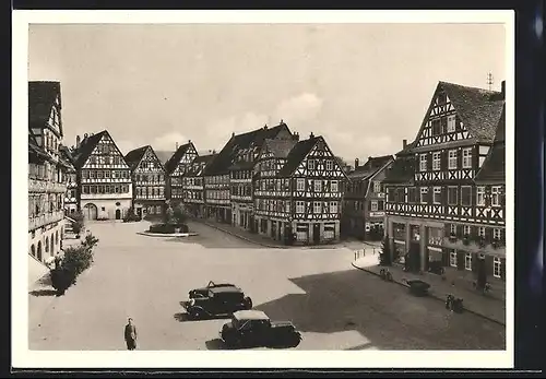 AK Schorndorf / Württ., Oberer Marktplatz