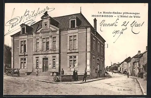 AK Montbozon, L`Hôtel de Ville, La Haute-Saóne pittoresque