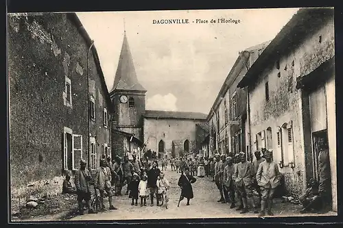 AK Dagonville, Place de l'Horloge