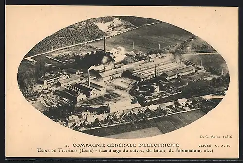 AK Eure, Usine de Tillières, Compagnie Générale d`Électricité