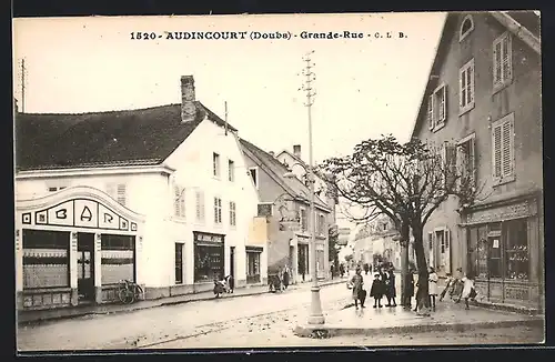 AK Audincourt, Grande-Rue