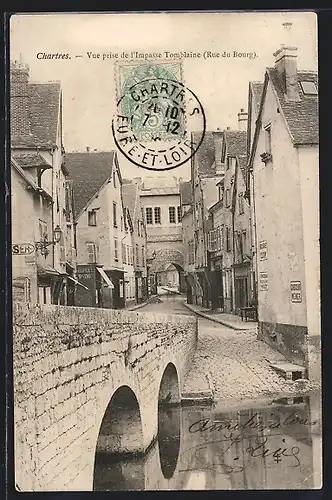 AK Chartres, Vue prise de l`Impasse Tomblaine