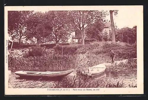 AK Freneuse, Petit bras de Seine en été