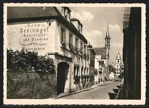 AK Leistadt /Weinstrasse, Gasthaus Pension Breivogel