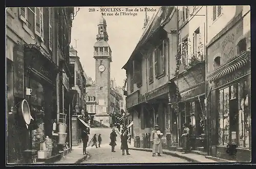 AK Moulins, Rue de la Flèche et rue de l`Horloge