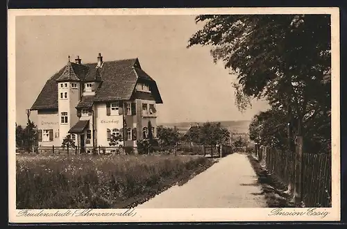 AK Freudenstadt, Blick zum Hotel Essig