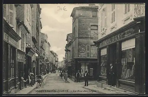 AK Fontenay-le-Comte, La Rue des Loges