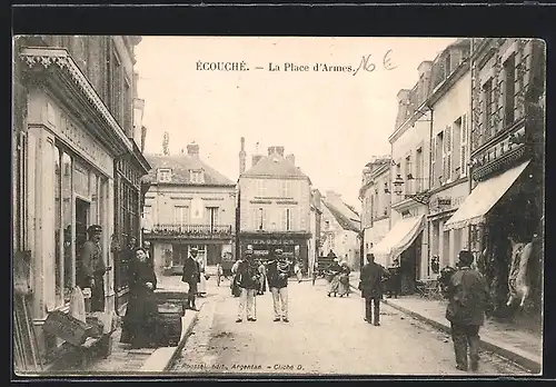 AK Écouché, La Place d`Armes