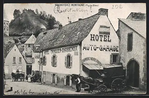 AK Rochefort-Montagne, Hotel Trinquier-Chassenoix