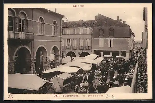 AK Fleurance, Un jour de foire, Marktszene