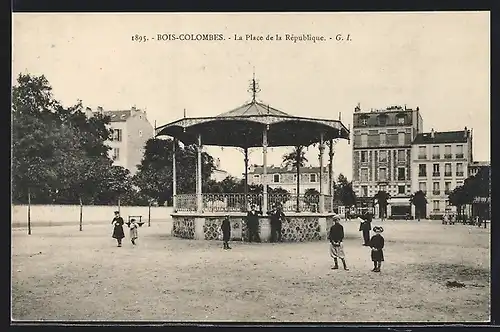 AK Bois-Colombes, La Place de la Republique