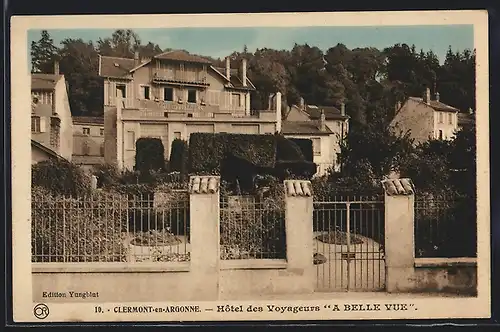 AK Clermont-en-Argonne, Hotel des Voyageurs A Belle Vue