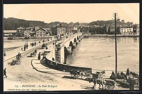 AK Bayonne, le pont Saint-Esprit