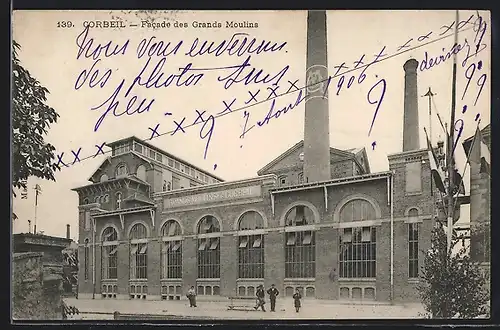 AK Corbeil, Facade des Grands Moulins