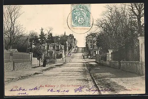 AK Le Raincy, Allée des Bosques