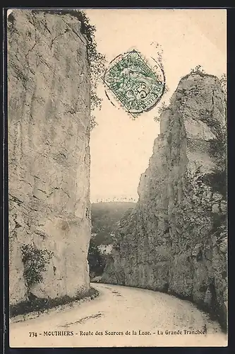 AK Mouthiers, Route des Sources de la Loue, La Grande Tranchée