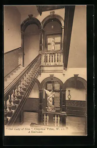 AK London, Our Lady of Sion, Chepstow Villas, A Staircase