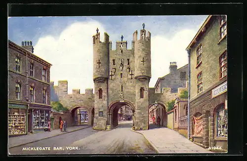 Künstler-AK York, Micklegate Bar