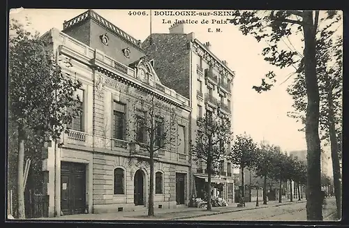 AK Boulogne-sur-Seine, La Justice de Paix