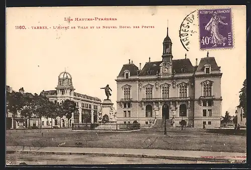 AK Tarbes, L`Hotel de Ville et le Nouvel Hotel des Postes