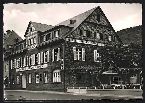 AK Oberwesel /Rhein, Hotel Deutsches Haus der Geschw. Hartel