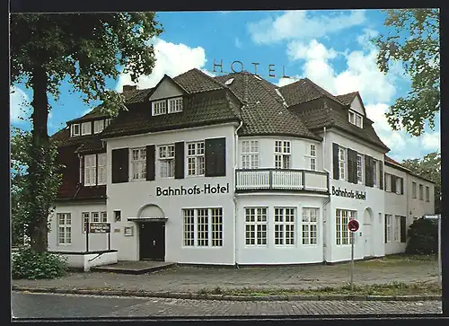 AK Rotenburg /Wümme, Am Bahnhofs-Hotel
