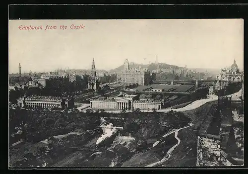 AK Edinburgh, Panorama from the Castle