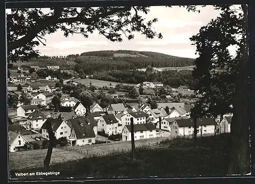 AK Valbert am Ebbegebirge, Ortsansicht aus der Vogelschau