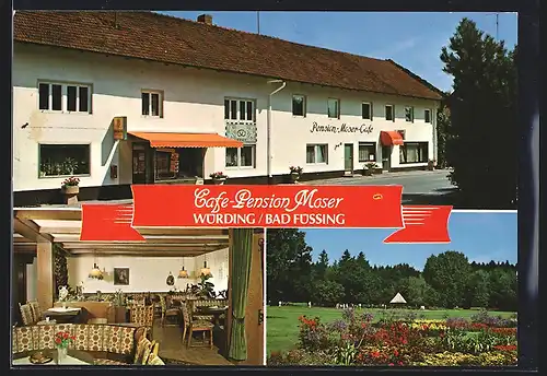 AK Würding /Bad Füssing, Cafe-Pension Moser