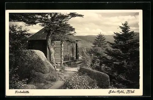 AK Hertahütte, Blick zur Berghütte