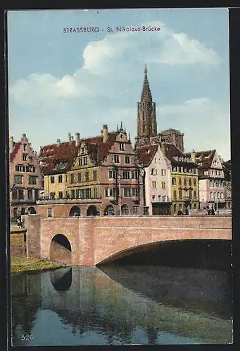 AK Strassburg, St. Nikolaus-Brücke